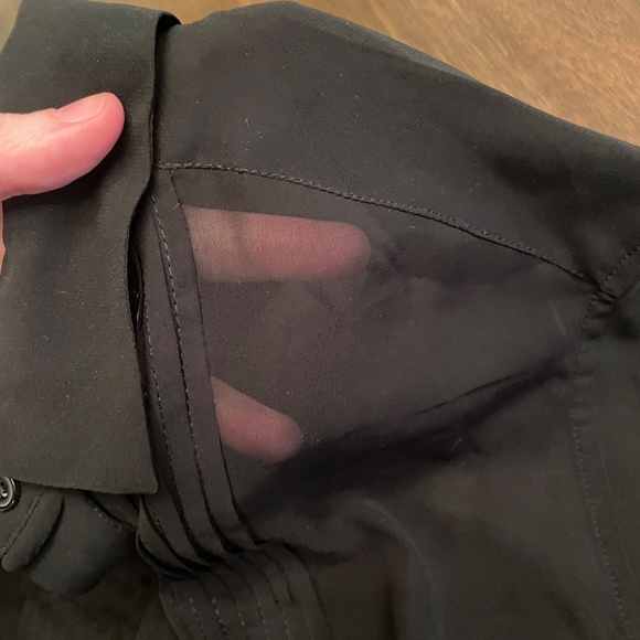 NEW WITH TAGS - ASOS- sheer longsleeve button up - Picture 2 of 3